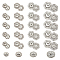 NBEADS 24 Sets Alloy Flower Snap Buttons, Platinum Vintage Metal Snap Closures Sew On Press Snap Button Fasteners for Jacket Jeans Leather Craft, 15mm/18mm/20.5mm/24.5mm