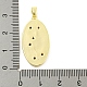 Латунные микропаве прозрачные подвески с фианитом KK-P263-04B-G-3