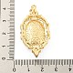 Латунные микропаве прозрачные подвески с фианитом KK-P263-20C-KCG-3