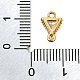 Латунные прозрачные подвески из кубического циркония KK-U065-07G-3