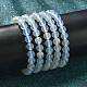 Синтетические опалитные вышитые бисером браслеты BJEW-Q692-47-8mm-3