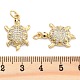 Подвески из латуни с прозрачным фианитом KK-U009-12J-G-3