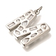 Латунные микропаве прозрачные подвески с фианитом KK-G521-01P-M-2