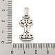 Латунные микропаве прозрачные подвески с фианитом KK-B099-01P-I-3