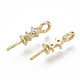Латунные микропейв с кубическим цирконием KK-S356-046G-NF-3