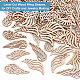 Незаконченные деревянные кабошоны WOOD-OC0001-38-4