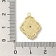 Латунные микро проложить кубического циркония подвески KK-D095-02B-G-3