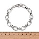 Браслеты из овальной цепи из нержавеющей стали 304 BJEW-Z011-12P-4