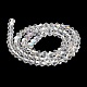Прозрачные стеклянные бусины гальваническим пряди GLAA-F029-4mm-A13-2