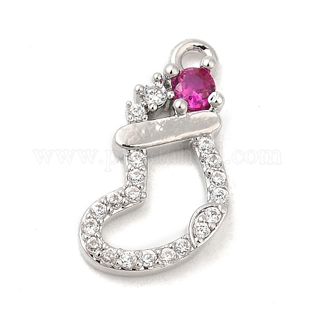 Подвески из кубического циркония с покрытием из латуни KK-R150-10P-01-1