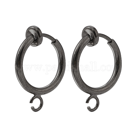 Латунные серьги-клипсы KK-P102-01B-01-1