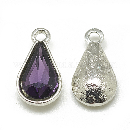 Сплав стекла подвески PALLOY-T029-8x13mm-16-1