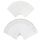 Paper Letter Envelopes, Rectangle with Star and Moon Pattern, White, 12.5x17.5x0.1cm, 12pcs