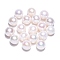 Natural Keshi Pearl Beads, Cultured Freshwater Pearl, No Hole/Undrilled, Round, Seashell Color, 8~9mm