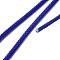 Braided Stainless Steel Cord, for DIY Craft, Textured Round, Blue, 3mm, about 32.81 Feet(10m)/Roll