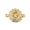 Brass Micro Pave Clear Cubic Zirconia Flower Connector Charms, Real 18K Gold Plated, Lead Free & Cadmium Free, Long-Lasting Plated, Rack Plating, Bird, 20.5x14.5x3mm, Hole: 1.4mm