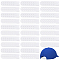 40 Sets Plastic Snapback Strap with 7 Holes, Hat Caps Replacement Fasteners Buckle, White, 82x20x2mm, Hole: 2.5mm