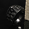 Stainless Steel Finger Rings, Skull, Gunmetal, US Size 10(19.8mm)