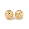 Brass Beads, Cadmium Free & Nickel Free & Lead Free, Hollow Round, Real 18K Gold Plated, 8x7.5mm, Hole: 3.5mm