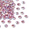Preciosa® MAXIMA Crystal No Hotfix Flatback Stones, Czech Crystal, Dura Foiling, Round(438 11 615 Chaton Rose), 70010 200 Rose AB, SS6(1.9~2.1mm)