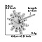 Sun Stainless Steel Stud Earrings for Women, Stainless Steel Color, 8x8mm