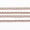 Ion Plating(IP) 304 Stainless Steel Twisted Chains, Curb Chains, Soldered, with Spool, Rose Gold, 1.2x1.1x0.3mm, about 32.8 Feet(10m)/roll