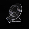 Plastic Single Bracelets Display Holder, for Bracelets Storage, Clear, 3.3x5.2x6cm