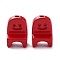 Spray Painted Alloy Bead, Chair, Crimson, 11.5x8.5x4mm, Hole: 1.2mm