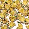 Alloy Enamel Charms, Banana, Light Gold, Gold, 15x11x2mm, Hole: 1mm, 60pcs/set