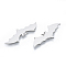 Non-Tarnish 201 Stainless Steel Pendants, Bat, Halloween Style, Stainless Steel Color, 13x37x1mm, Hole: 1mm