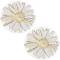 Sequin Sew on Patches, Glittered Appliques, for Garment Decoration, Sunflower, Gold, 237x1mm