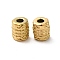 304 Stainless Steel Beads, Column, Real 18K Gold Plated, 7x6mm, Hole: 2.4mm
