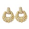 Rack Plating Brass Micro Pave Clear Cubic Zirconia Pendants, Cadmium Free & Lead Free, Teardrop Charms, Real 16K Gold Plated, 33mm, Pendants: 25.5x24.5x5mm, Hole: 3.5x2.5mm