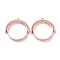 Alloy Open Back Bezel Pendants, Rotating Pendants, for DIY UV Resin, Epoxy Resin, Pressed Flower Jewelry, Ring, Rose Gold, 31.5x32x4mm, Hole: 1.4mm