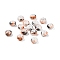 Opaque Spray Painted Glass Beads, Rondelle, Light Coral, 8x5mm, Hole: 2mm, about 1041pcs/450g