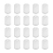 20Pcs 201 Stainless Steel Pendants, Laser Cut, Stamping Blank Tag, Rectangle, Stainless Steel Color, 25x15.5x1mm, Hole: 1.8mm