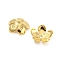 Ion Plating(IP) 304 Stainless Steel Bead Caps, 5-Petal, Flower, Golden, 11x11x3mm, Hole: 1.6mm