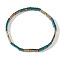 Vintage Ethnic Style Glass Seed Beads Stretch Bracelets for Women, Rectangle, Mixed Color, Inner Diameter: 6-1/4 inch(16cm)~6-1/2 inch(16.5cm)