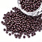 8/0 Czech Opaque Glass Seed Beads, Lustered, Round, Saddle Brown, 3x2mm, Hole: 1mm, about 500g/bag