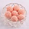 Handmade Woolen Macrame Wooden Pom Pom Ball Beads, for Baby Teether Jewelry Beads DIY Necklace Bracelet, Light Salmon, 16mm