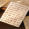 50Pairs Alloy Crystal Rhinestone Stud Earring Sets, Mixed Shapes, Golden, 150x110mm