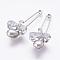 Iron Safety Brooch, with Grade A Rhinestone and Resin, Platinum, 62x12.5mm