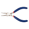Jewelry Pliers, #50 Steel(High Carbon Steel) Round Nose Pliers, Midnight Blue, 125x85mm