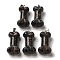 Natural Sesame Jasper Pendants, Dog Bone Charms with Platinum Iron Snap on Bails, 36~37x19.5~21x11~12.5mm, Hole: 7x4mm