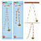 NBEADS 2 Pcs 2 Styles Bees Charm Knitting Row Counter Chains, 0~9 Number Stitch Markers Acrylic Beads Crochet Stitch Marker Charms for Knitting Weaving Sewing Quilting Handmade Jewelry