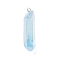 Electroplated Natural Quartz Pendants, with Brass Findings, Bullets, Pointed Pendants, Platinum, Light Sky Blue, 40~65x7~15mm, Hole: 3mm