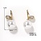 Chic Imitation Pearl Earrings, Elegant & Versatile, Trendy Ear Accessories, Clear, 31x14mm