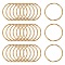 Smooth Surface Alloy Linking Ring, Ring, Matte Gold Color, 28x2.5mm