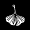 Tarnish Resistant 201 Stainless Steel Pendants, Laser Cut, Ginkgo Leaf, Stainless Steel Color, 26x21.5x1mm, Hole: 1.5mm
