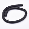 Natural Coconut Beads Strands, Flat Round, Black, 10x1mm, Hole: 1.2mm, about 365pcs/strand, 14.37 inch(36.5cm)